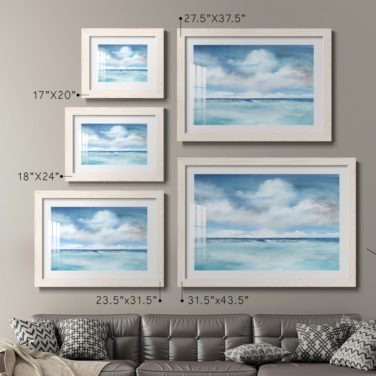 Caribbean Clouds - Barnwood Framed Art Print