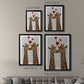 Giraffe Love - Modern Framed Canvas Print