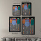 Tall Tulips - Modern Framed Canvas Print