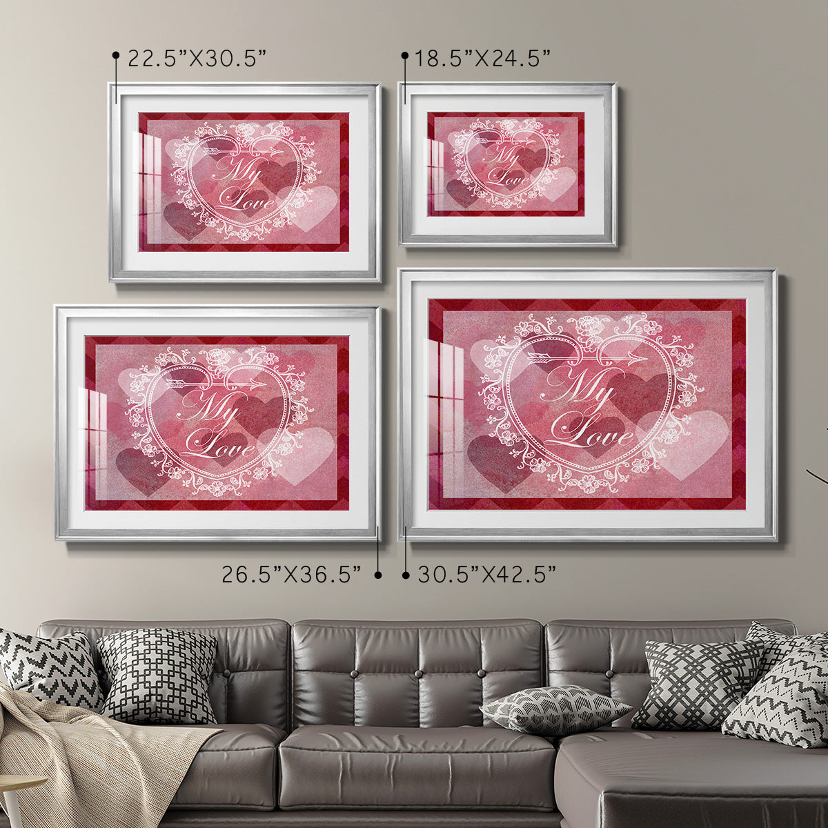 DIY Love Collection A - Modern Framed Art Print