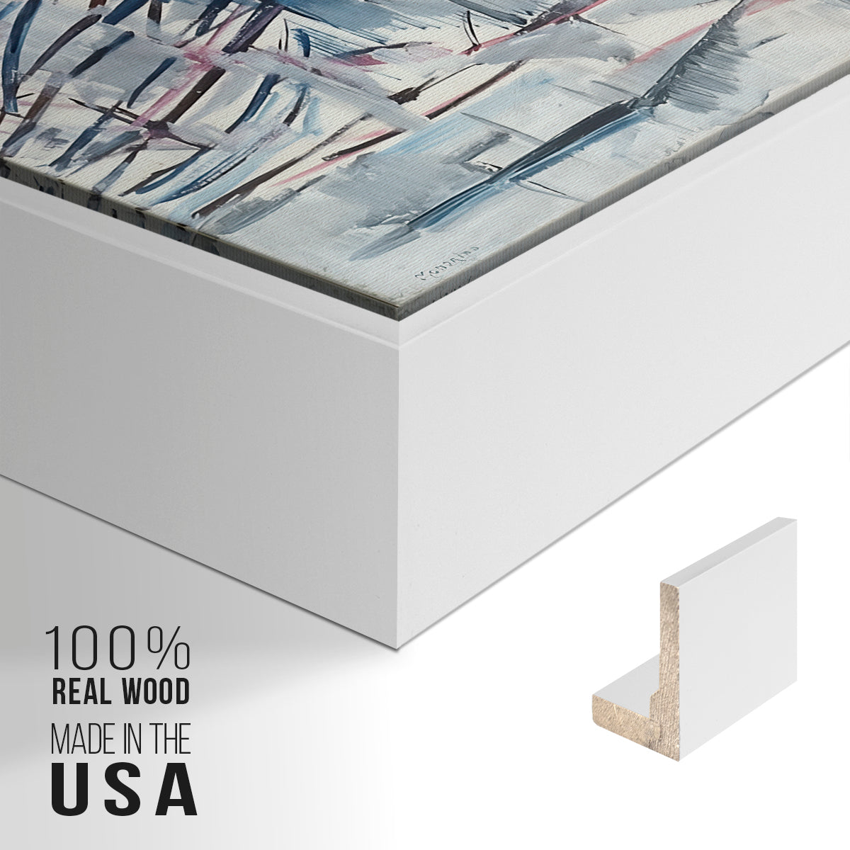 Horizontal Tree, 1912 - Floater Framed Canvas Print