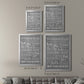 Neutral Bathroom Rules - Modern Framed Canvas Print