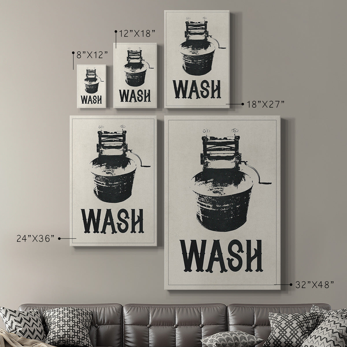 Vintage Laundry III Premium Gallery Wrapped Canvas - Ready to Hang