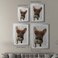 French Bulldog and Heart Glasses - Modern Framed Canvas Print