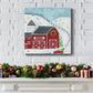 Christmas Barn-Premium Gallery Wrapped Canvas - Ready to Hang