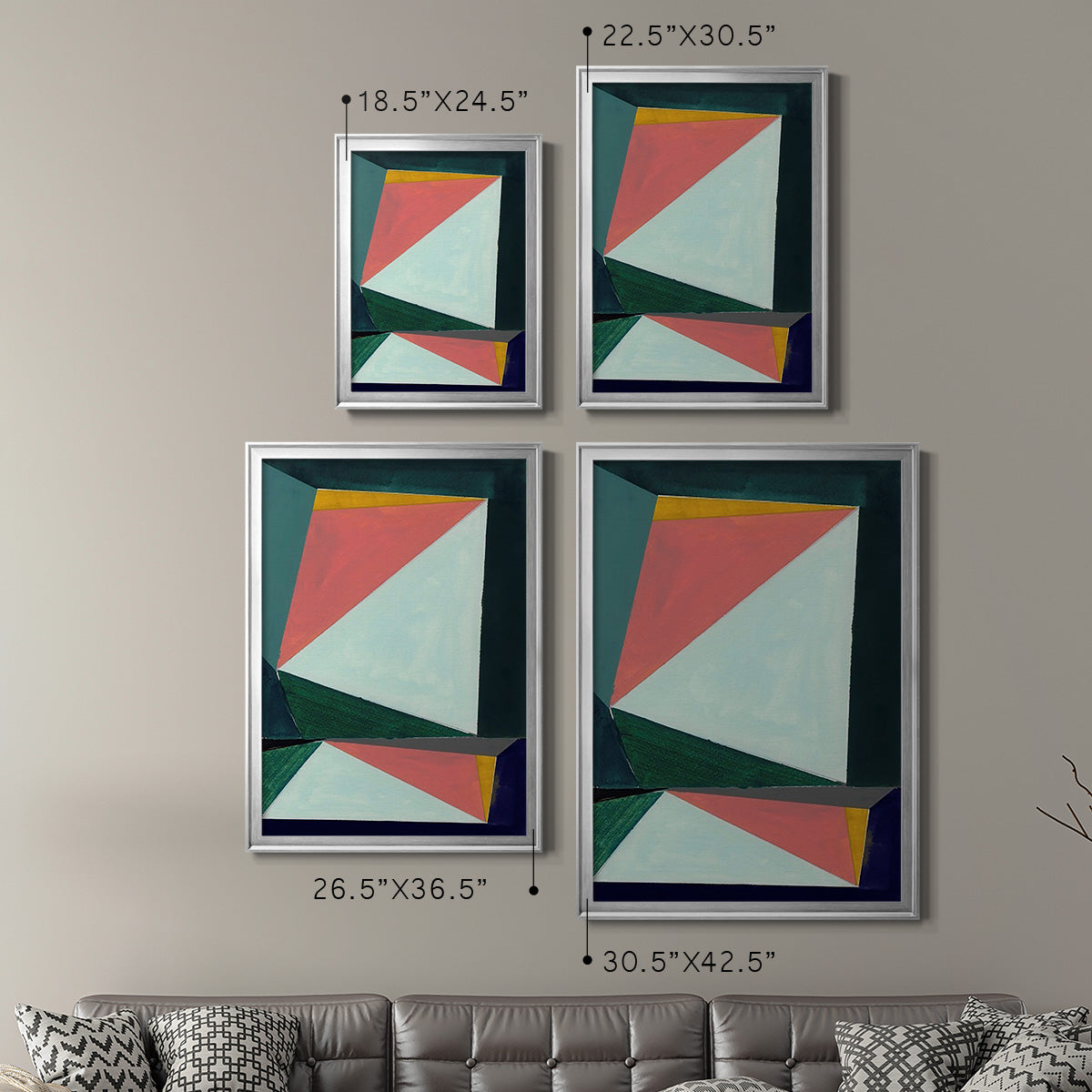 Chop I - Modern Framed Canvas Print