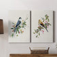 Spring Song Gray Jay Premium Gallery Wrapped Canvas - Ready to Hang - Set of 2 - 8 x 12 Each