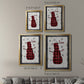 Checkered Snowman I - Modern Framed Canvas Print