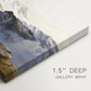 Canvas art print of a view of Großglockner peak from alpine hut overlooking valley, highlighting texture and gallery-wrapped edges