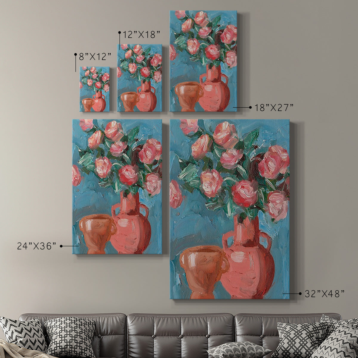 Rosa Blooms I - Canvas Art Print