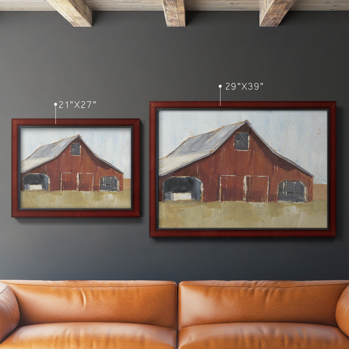 Rustic Red Barn I Premium Framed Canvas- Ready to Hang