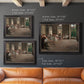 Early impressionist ballet rehearsal painting by Edgar Degas in an ornate black frame with gilded inner detail shown in multiple size options.