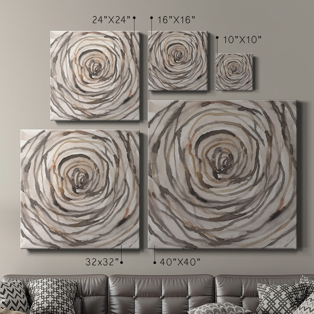 Twisted Branch I-Premium Gallery Wrapped Canvas - Ready to Hang