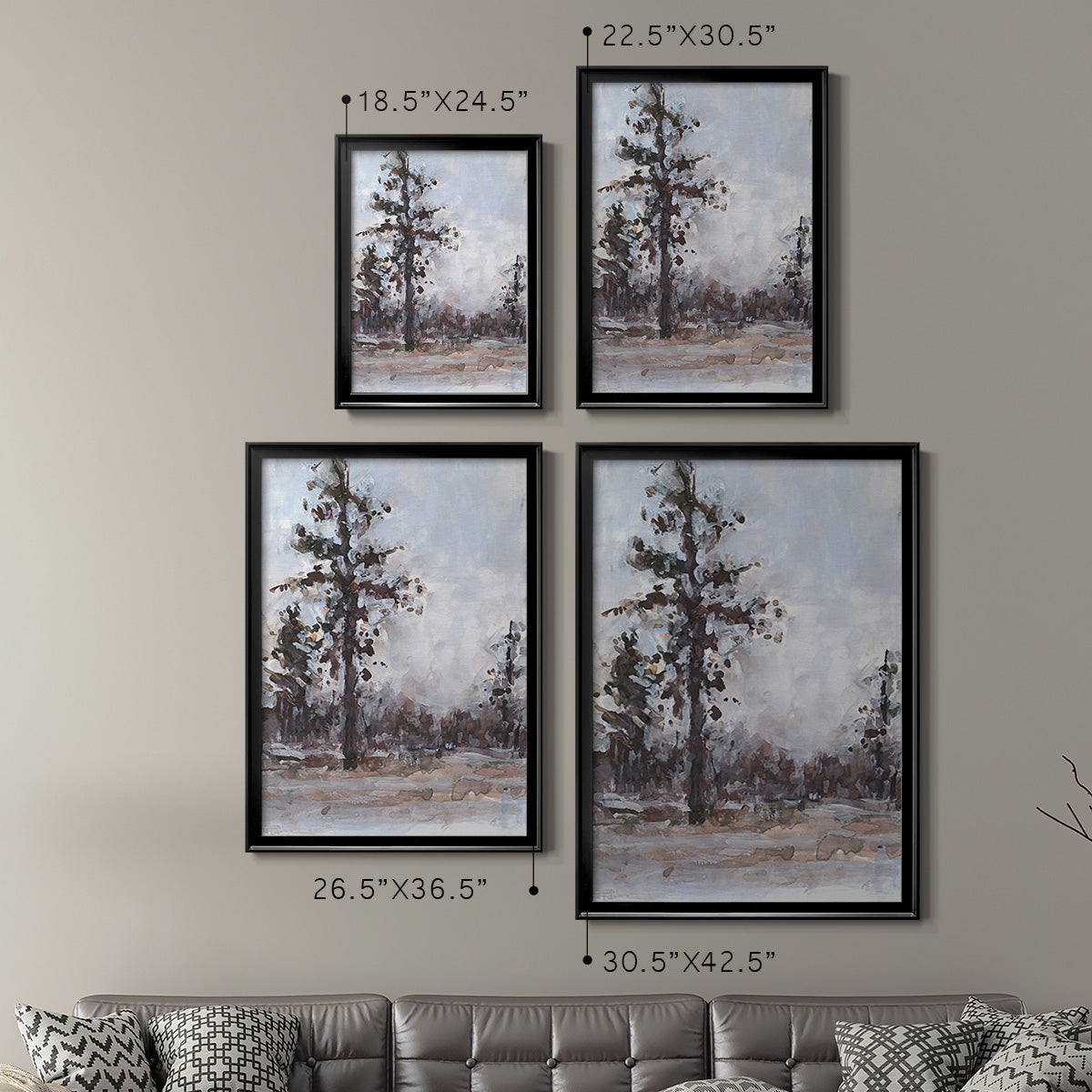 Vintage Tree Moment I - Modern Framed Canvas Print