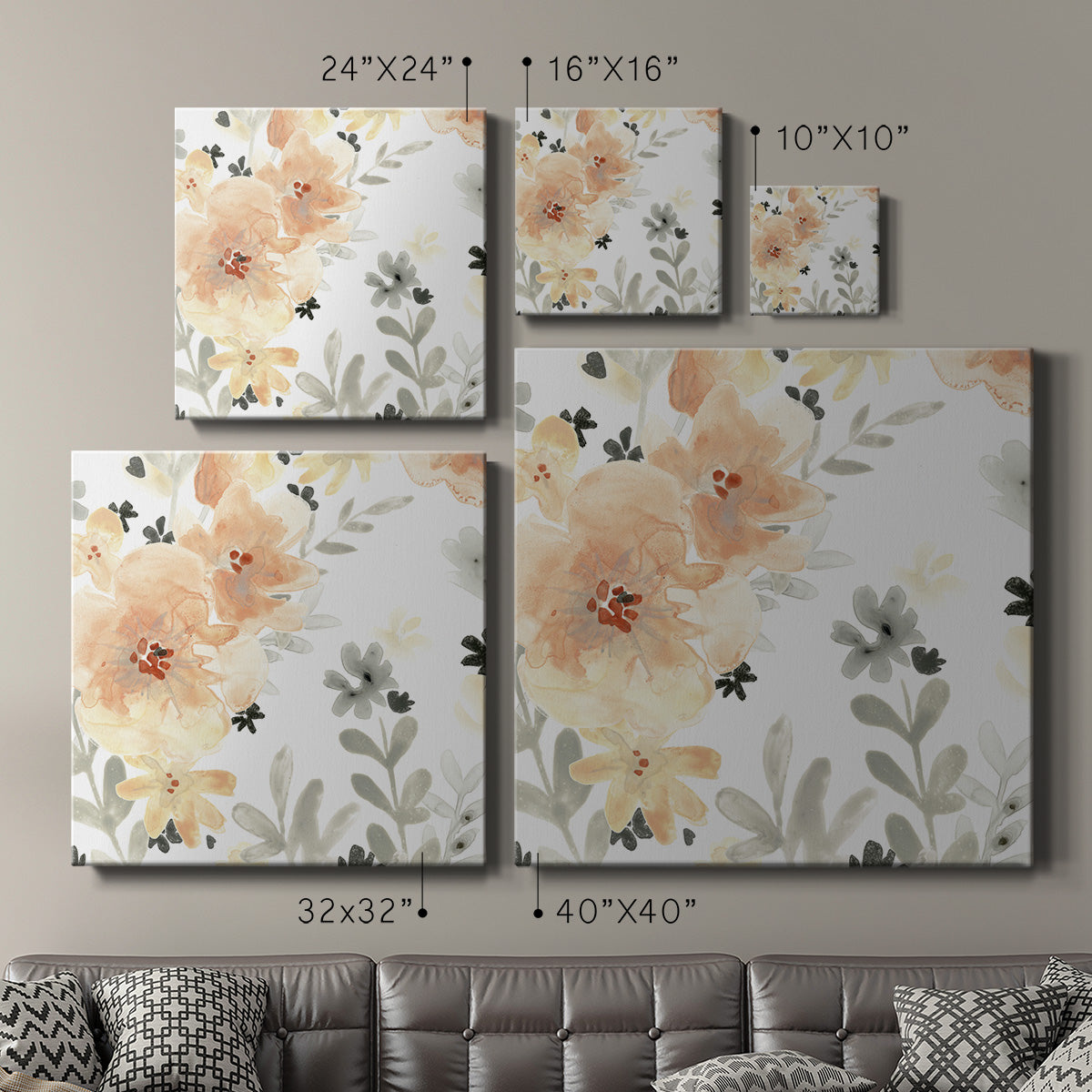 Blush Garden I - Canvas Art Print