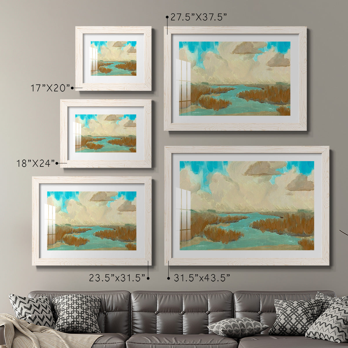 Fripp Island Water I - Barnwood Framed Art Print