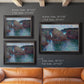 Impressionist rocky seascape by Claude Monet in an ornate black frame with gilded inner detail shown in multiple size options.