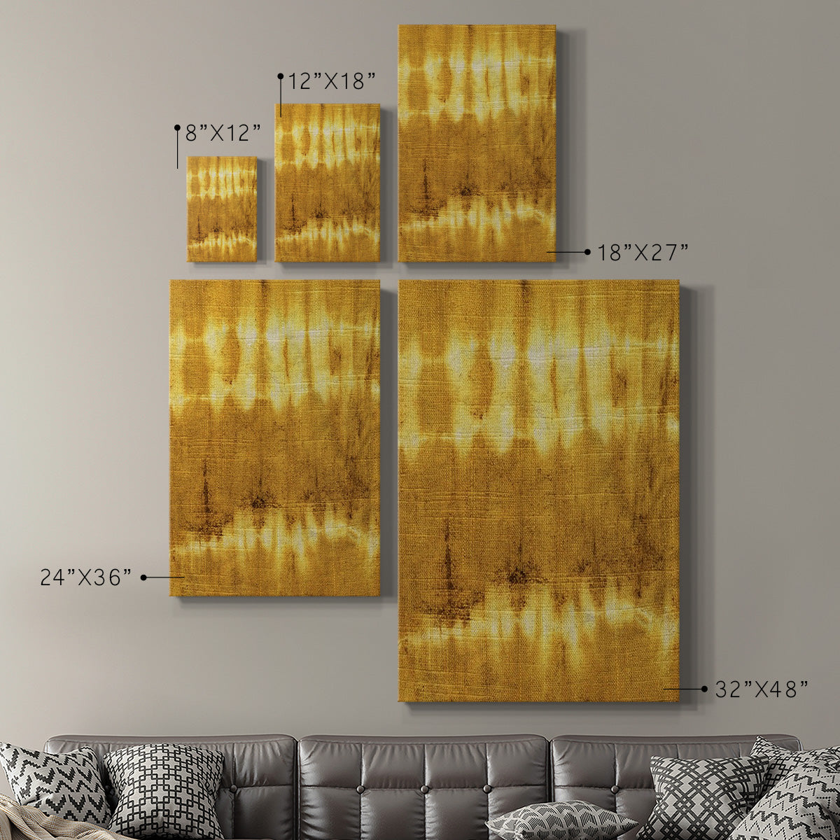 Turmeric Sunrise IV Premium Gallery Wrapped Canvas - Ready to Hang