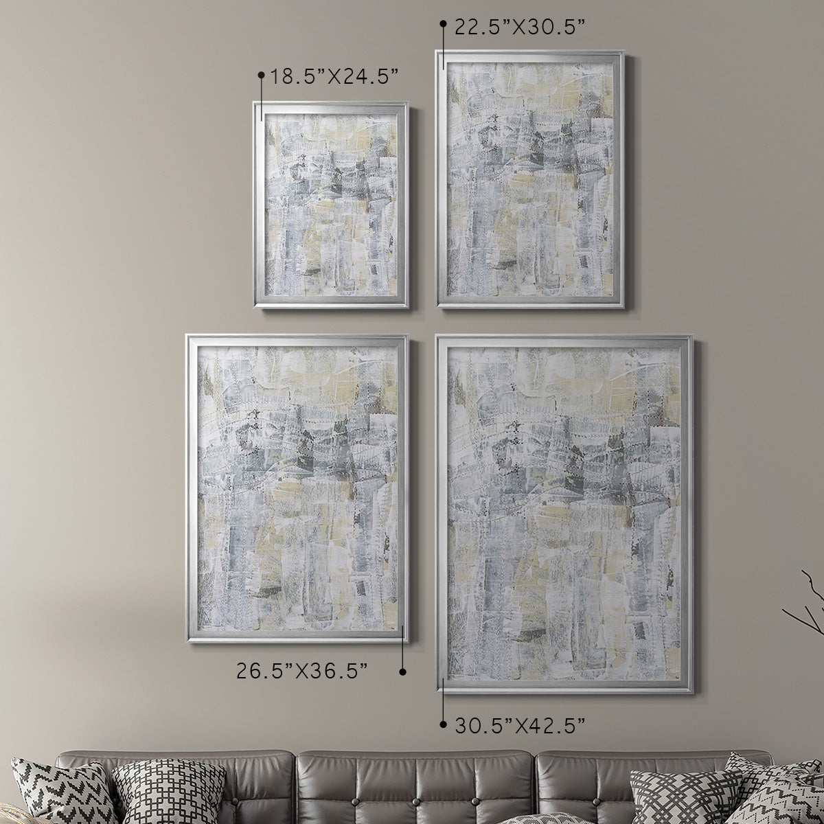 Ghost Town II - Modern Framed Canvas Print