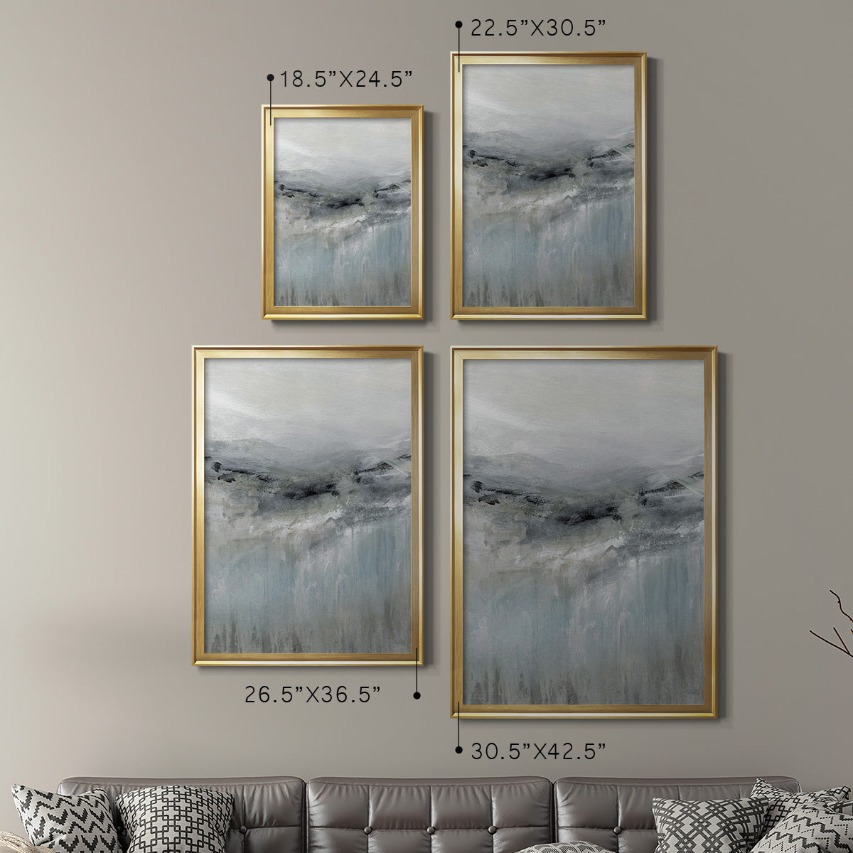A Cool Wind - Modern Framed Canvas Print