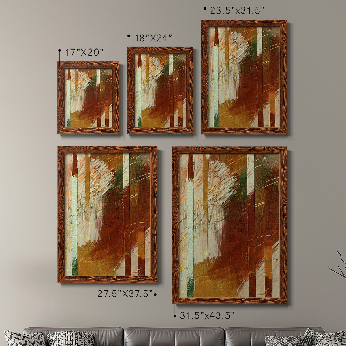 Wheaten I - Premium Framed Canvas 2 Piece Set - Ready to Hang