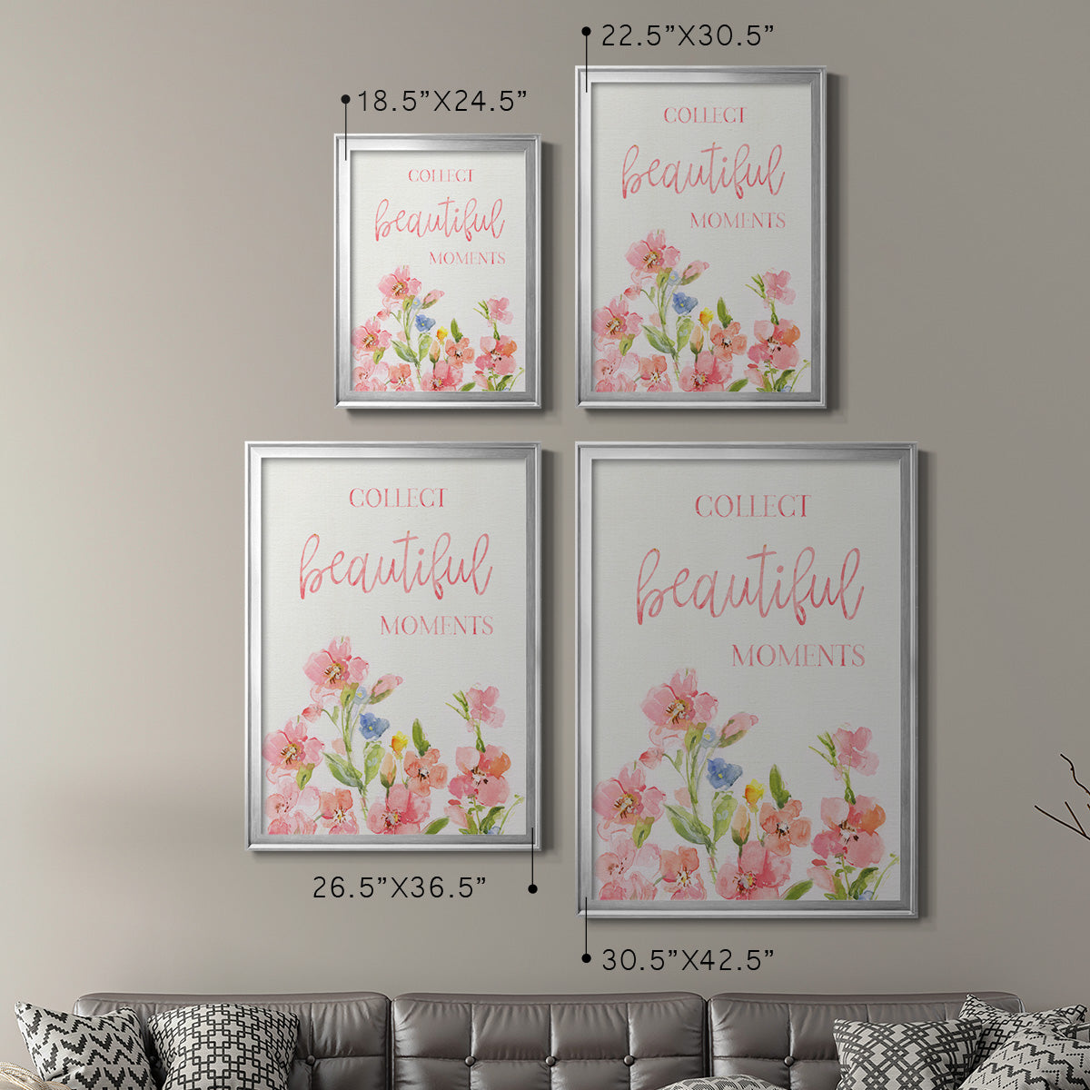 Beautiful Moments - Modern Framed Canvas Print