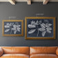 Foliage on Navy IV Premium Framed Canvas- Ready to Hang