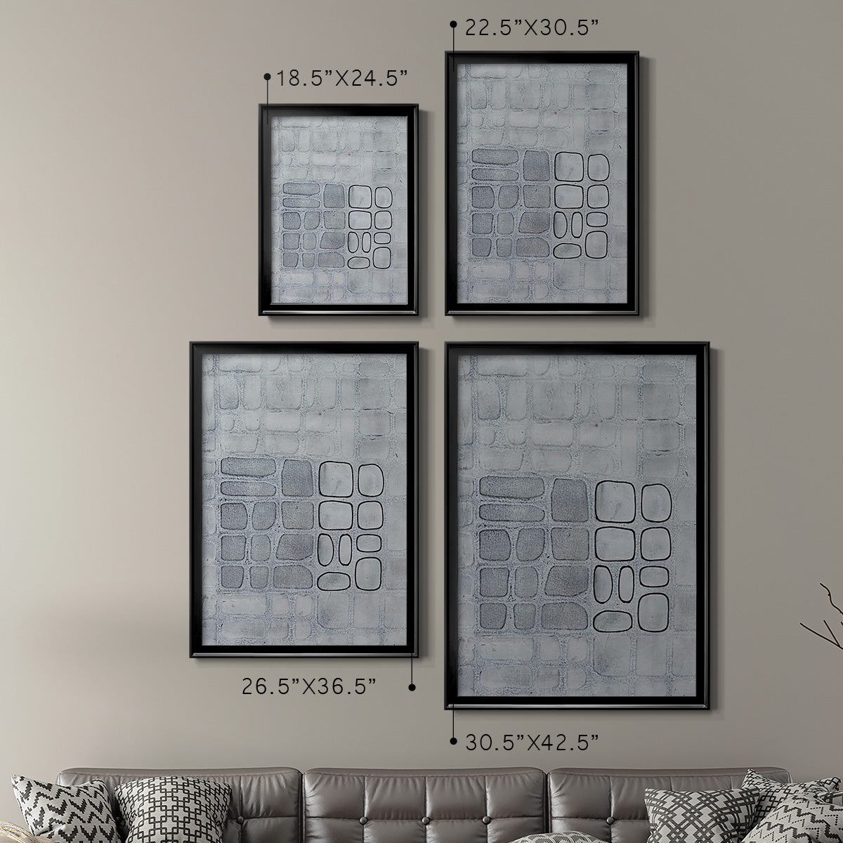 Lumen Colour II - Modern Framed Canvas Print