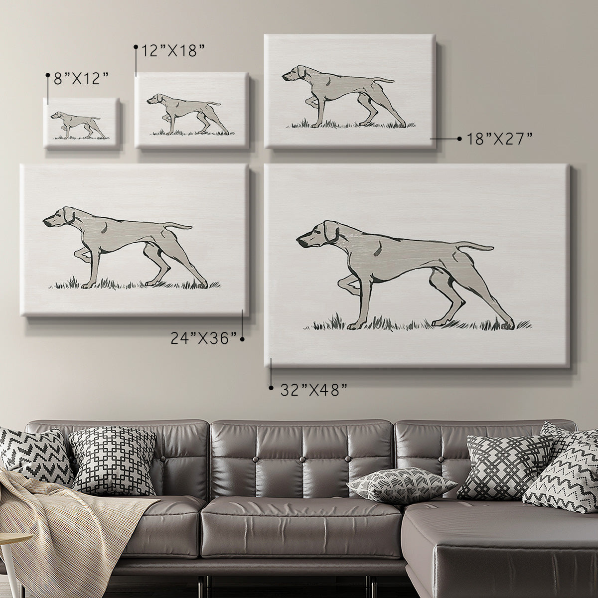 Neutral Pointer II - Canvas Art Print