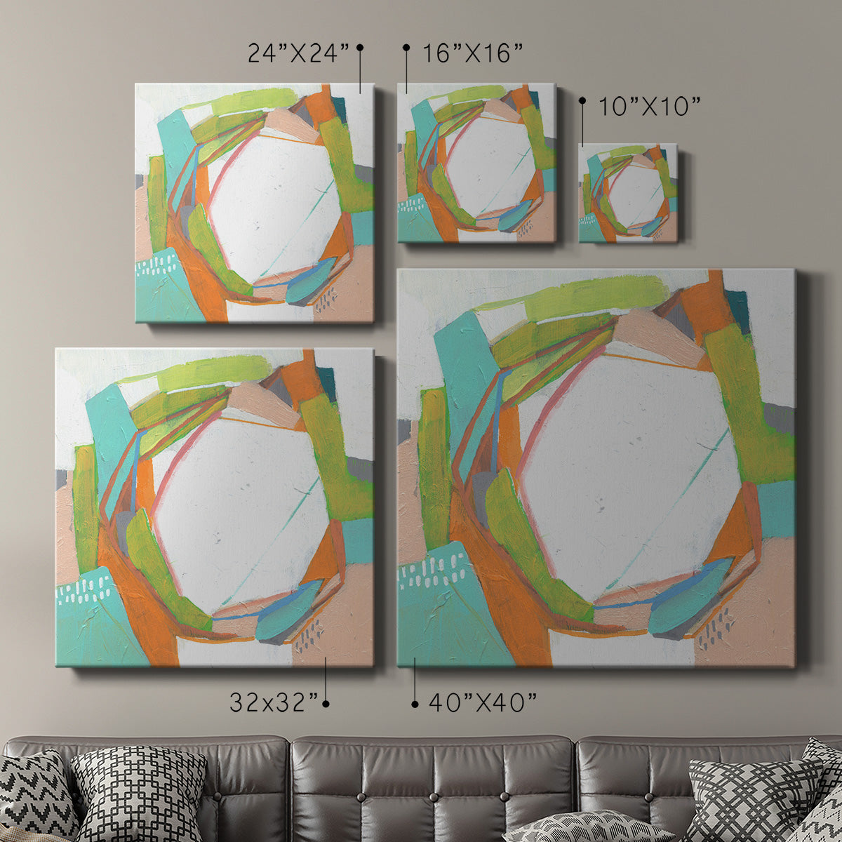 Candy Whorl II - Canvas Art Print