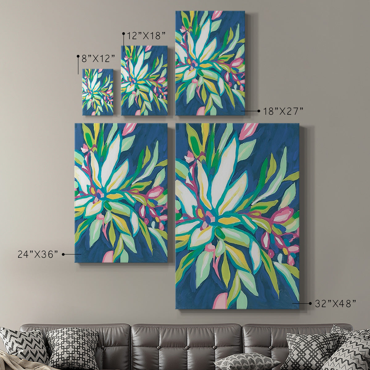 Blue Tropics I - Canvas Art Print