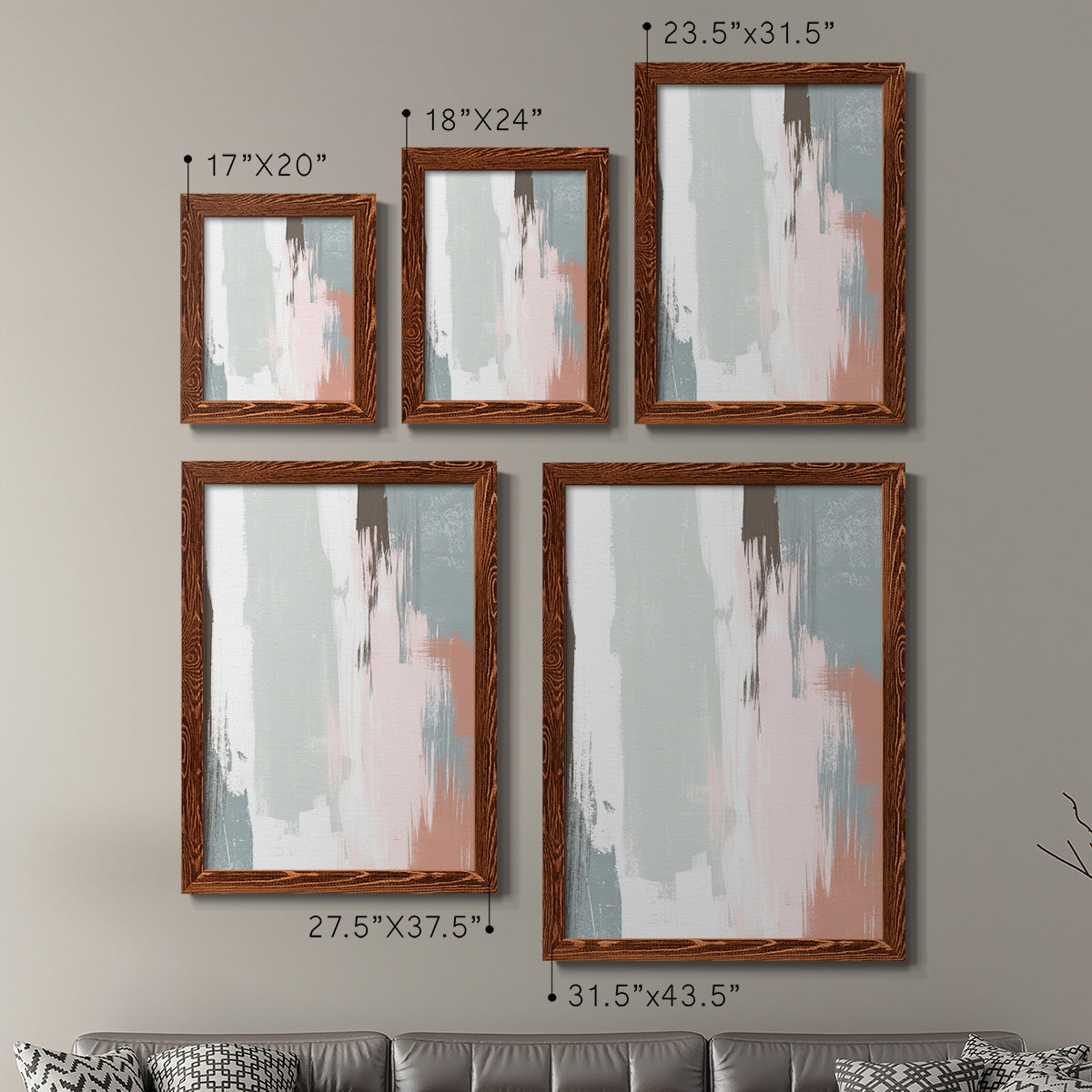 Sandstone Peel III - Premium Framed Canvas 2 Piece Set - Ready to Hang