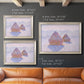 Impressionist winter haystack scene with sunlight by Claude Monet in an ornate champagne frame shown in multiple size options.