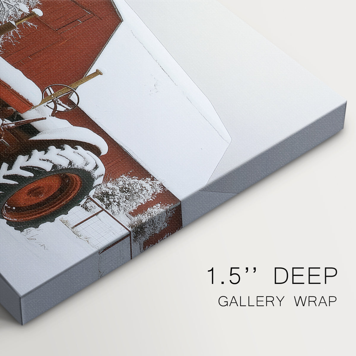 Silver Evergreen Hearth - Canvas Art Print