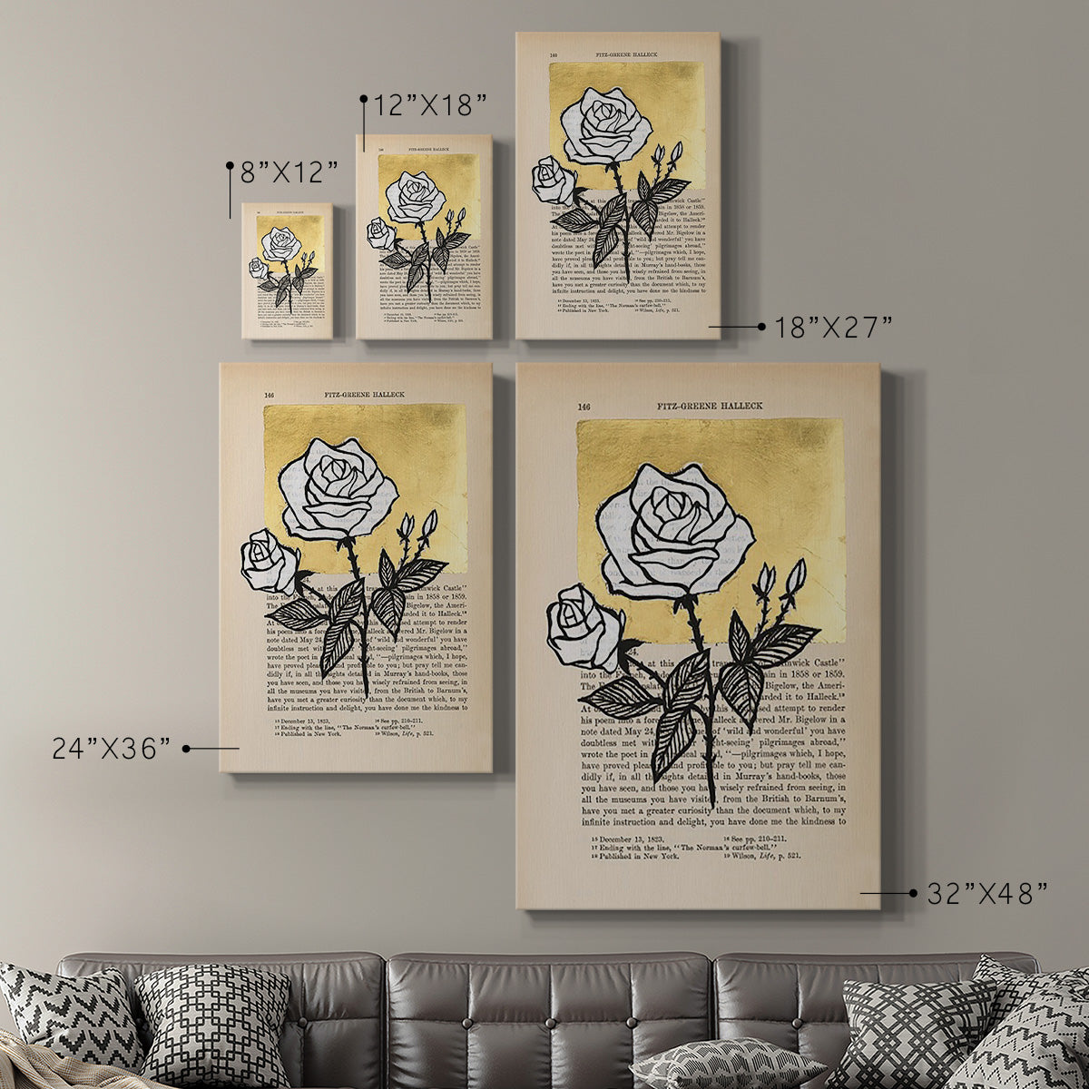 Floral Diary II - Canvas Art Print
