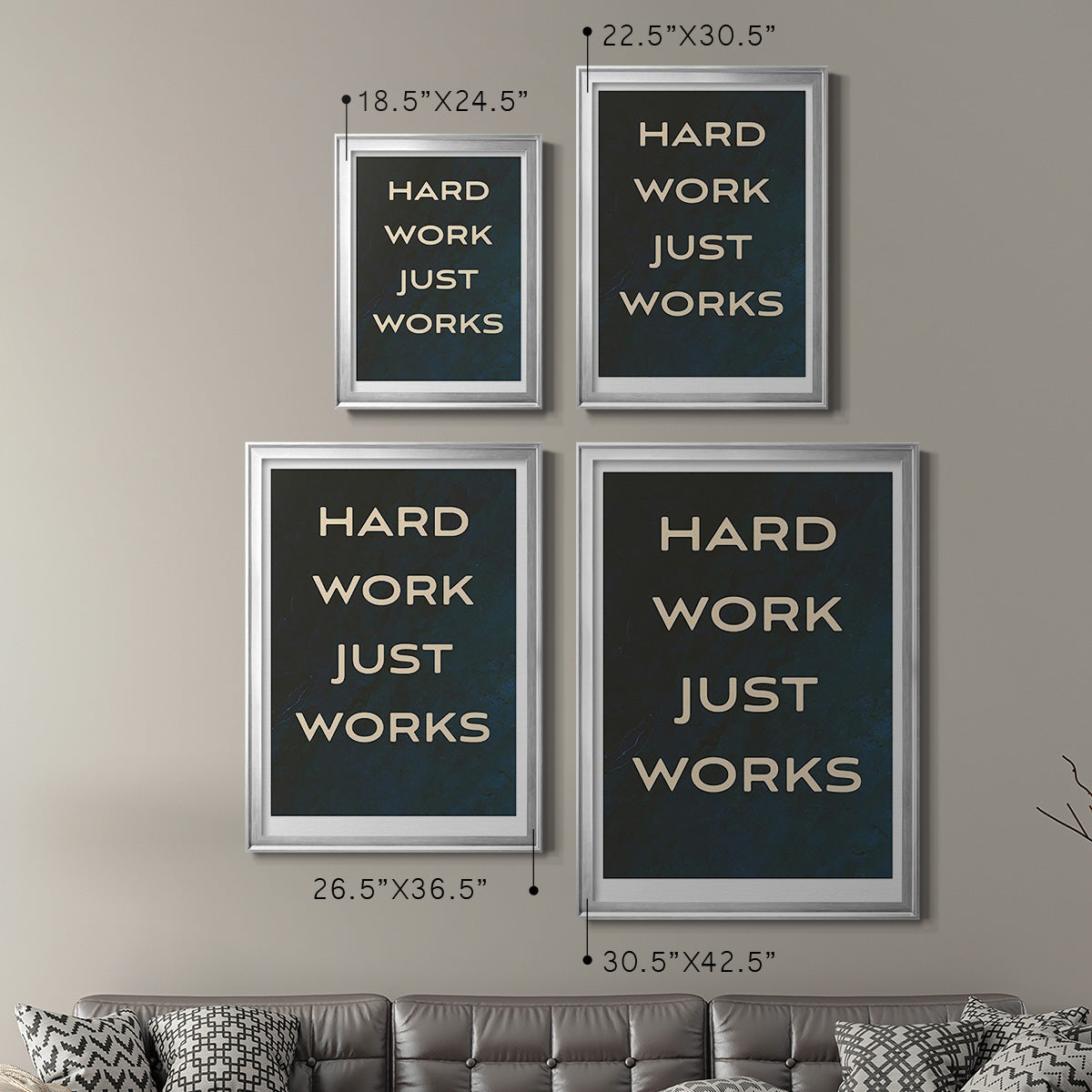 Bro-Inspo I - Modern Framed Canvas Print