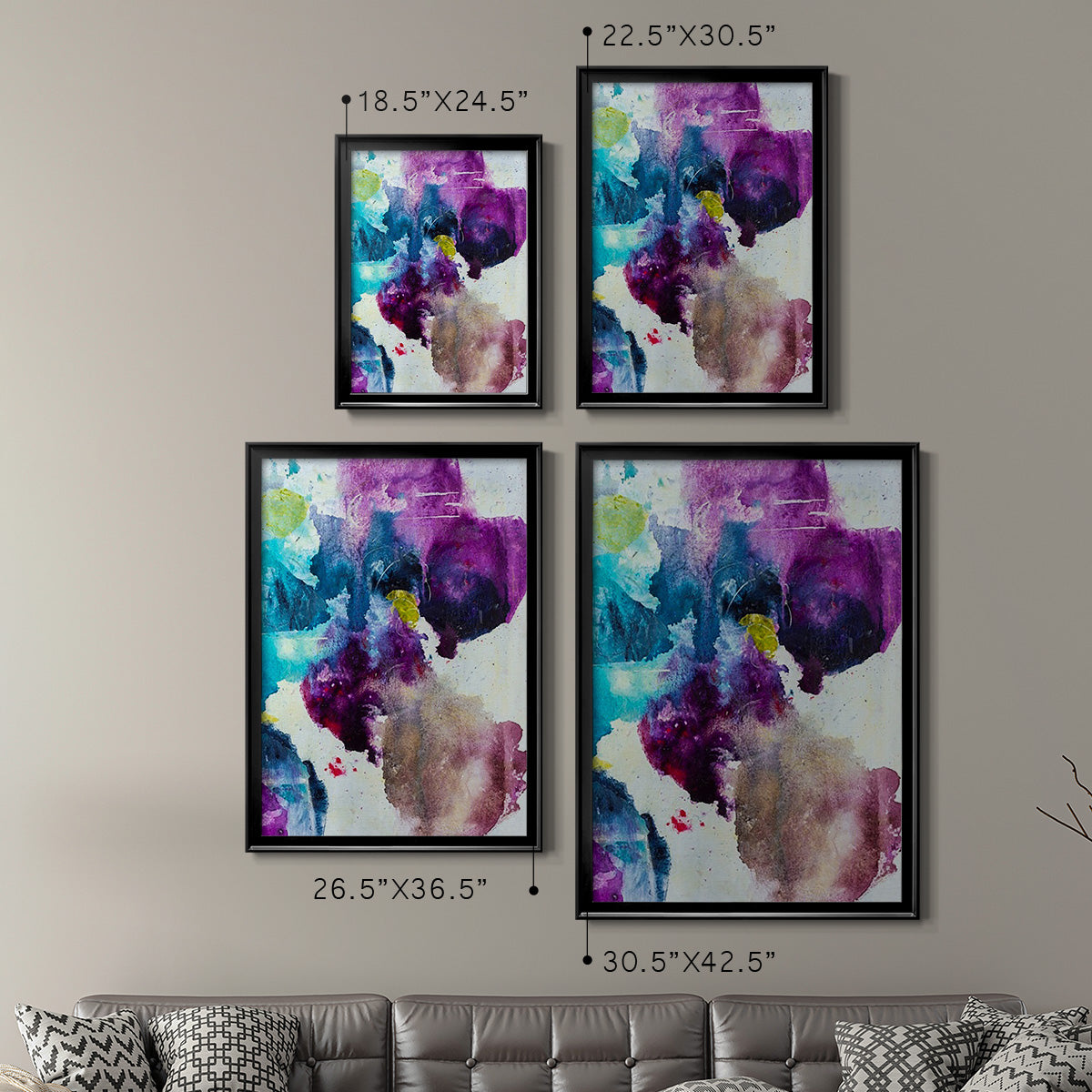Dreaming II - Modern Framed Canvas Print