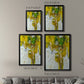 Golden Foliage I - Modern Framed Canvas Print