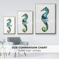 Seahorse - Framed Premium Gallery Wrapped Canvas L Frame - Ready to Hang