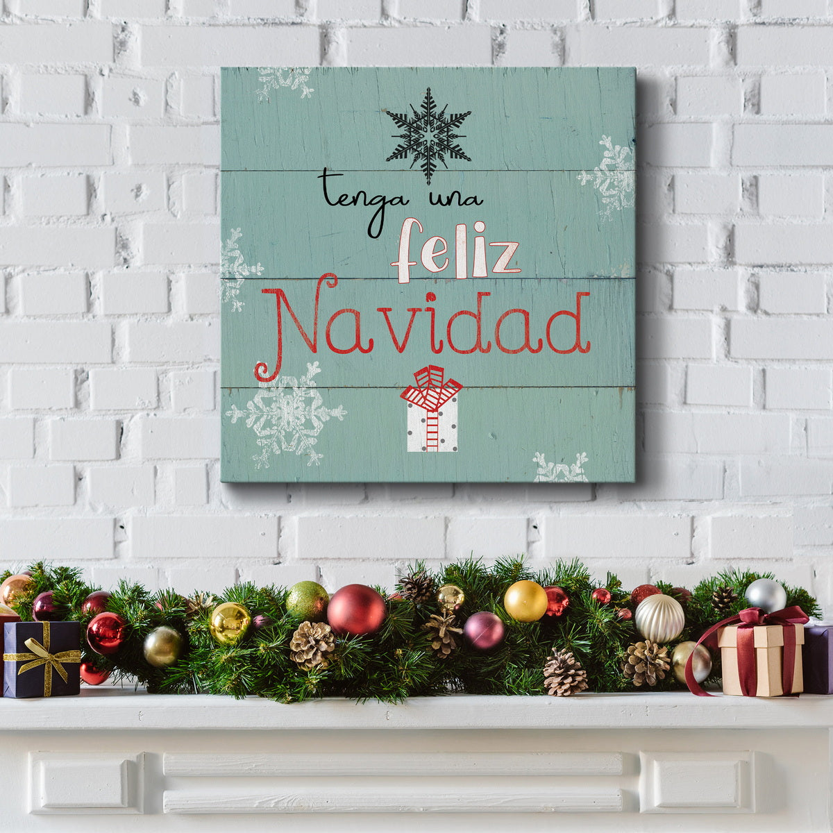 Feliz Navidad-Premium Gallery Wrapped Canvas - Ready to Hang