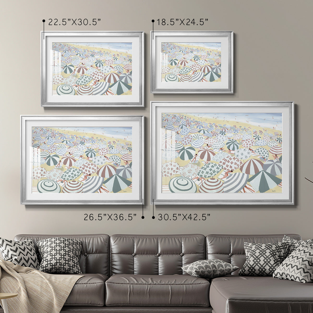 Subtle Beach Premium Framed Print - Ready to Hang