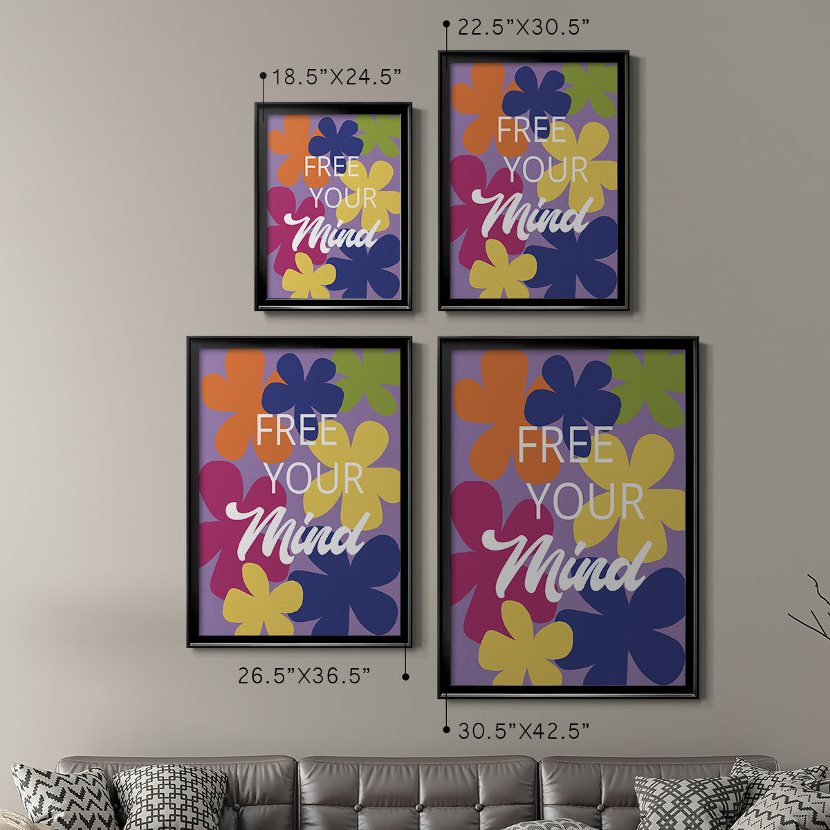 Free Your Mind - Modern Framed Canvas Print