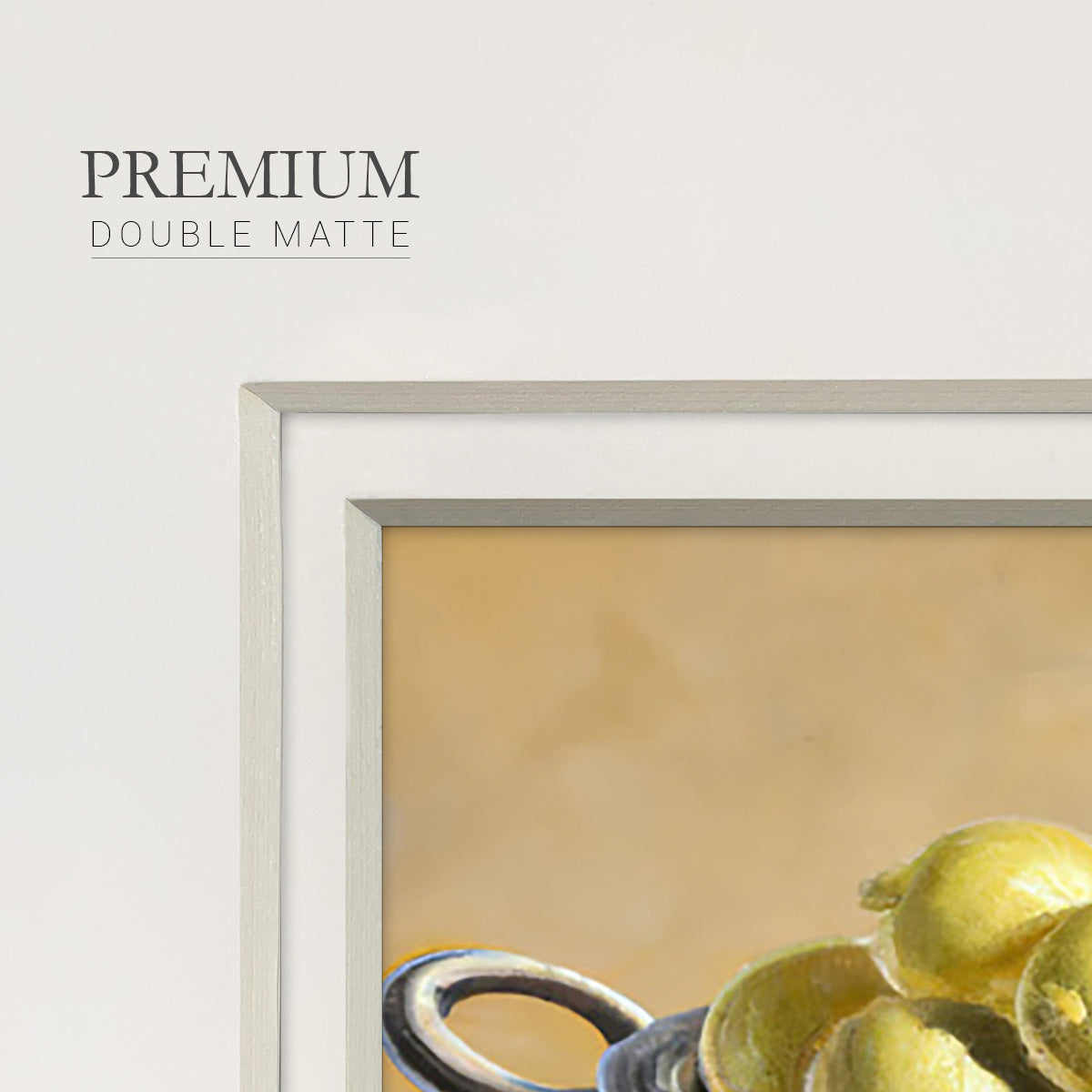 Lemon Bowl  - Double Matboard Framed Print
