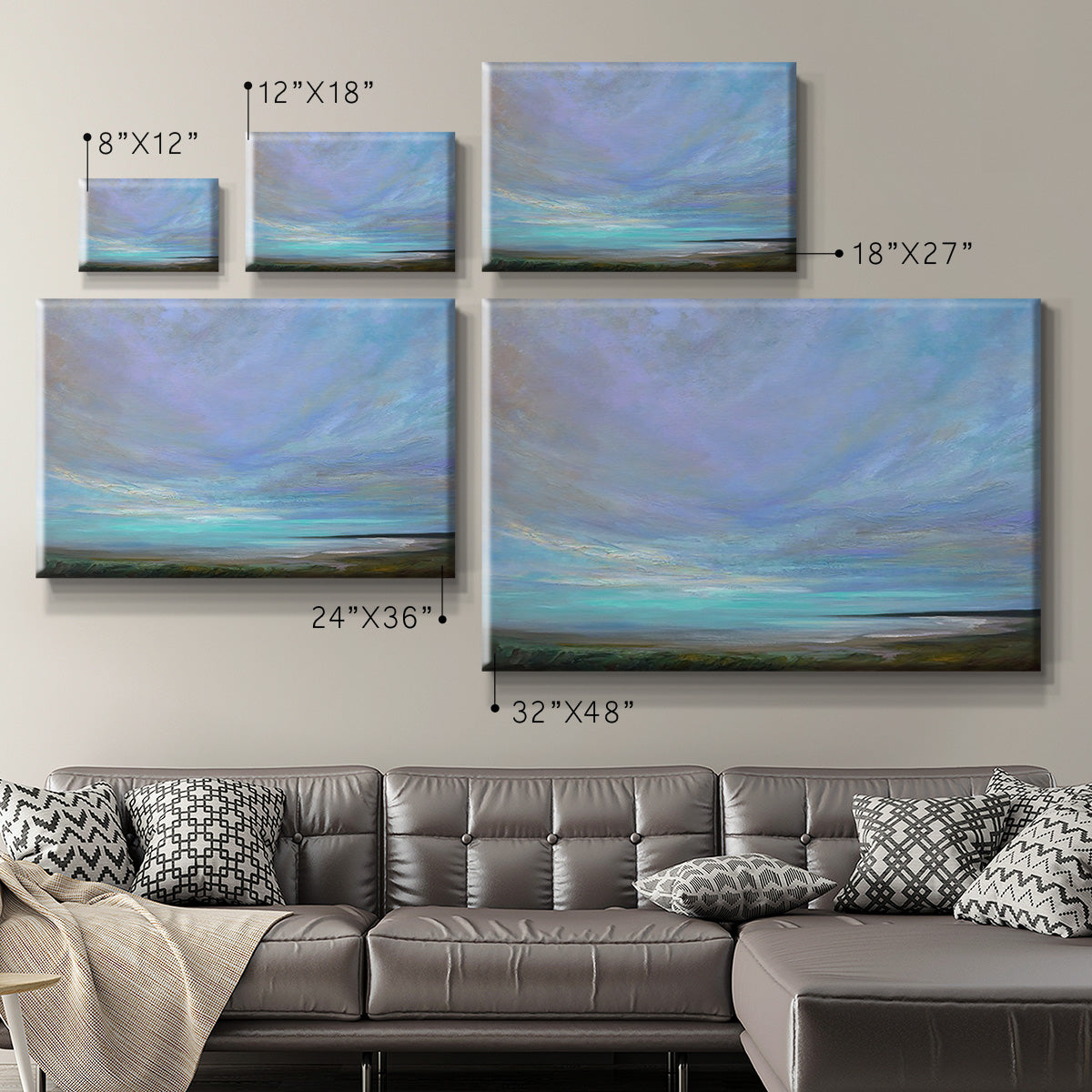 Coastal Views III Premium Gallery Wrapped Canvas - Ready to Hang