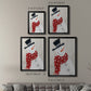 Festive Snowman I - Modern Framed Canvas Print