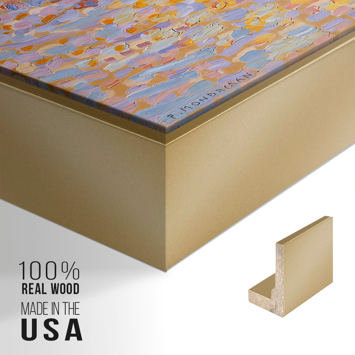 Dune III, 1909 - Floater Framed Canvas Print