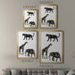 Ornamental Safari Animals III - Modern Framed Canvas Print