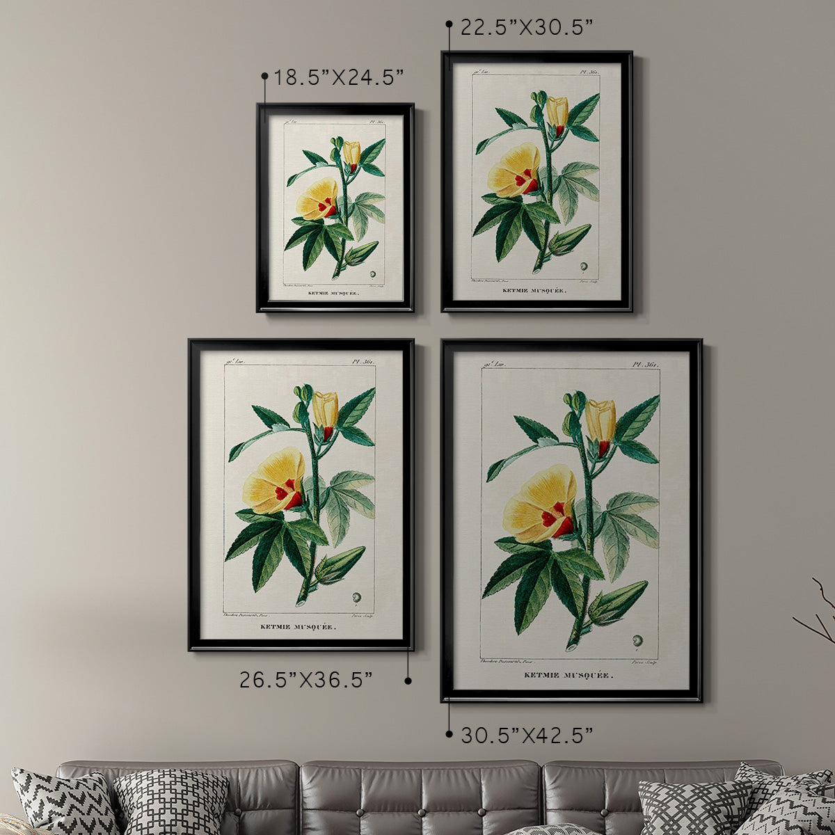 Turpin Tropical Botanicals VI - Modern Framed Canvas Print