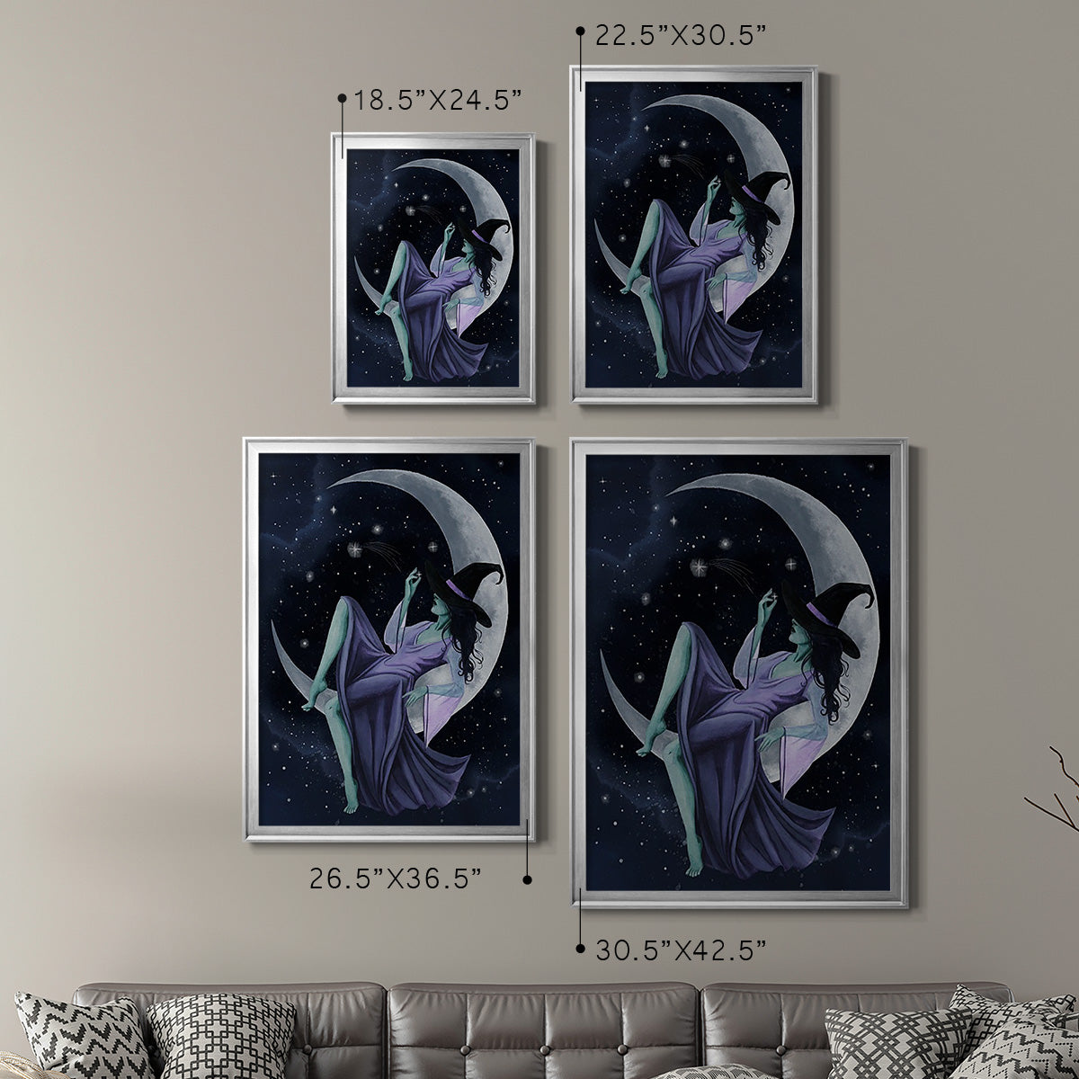 Star Sorceress I - Modern Framed Canvas Print