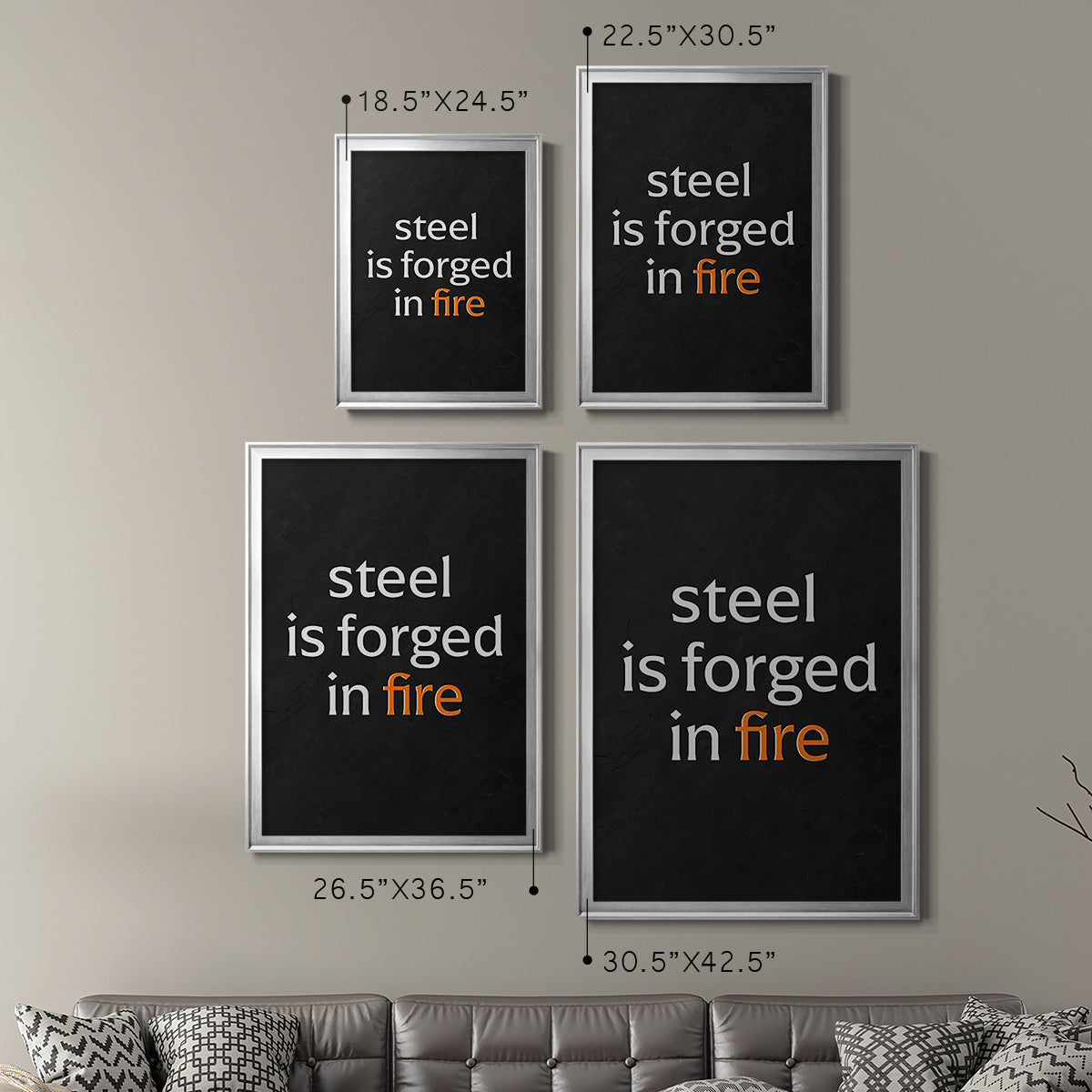 Bro-Inspo III - Modern Framed Canvas Print